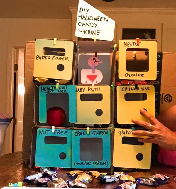 The DIY Halloween Candy organizer