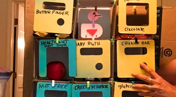 The DIY Halloween Candy organizer