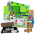 3DuxDesign K–2 classroom STEM bundle with unique connectors, GoBox, Machine Maker accessories, cardboard building materials, and simple machine model