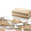 geometric cardboard pieces for model making, maker space materials and STEAM education