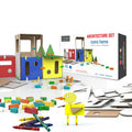 cardboard and connectors architectural model set for children learning STEM and STEAM for use in school home and maker space 